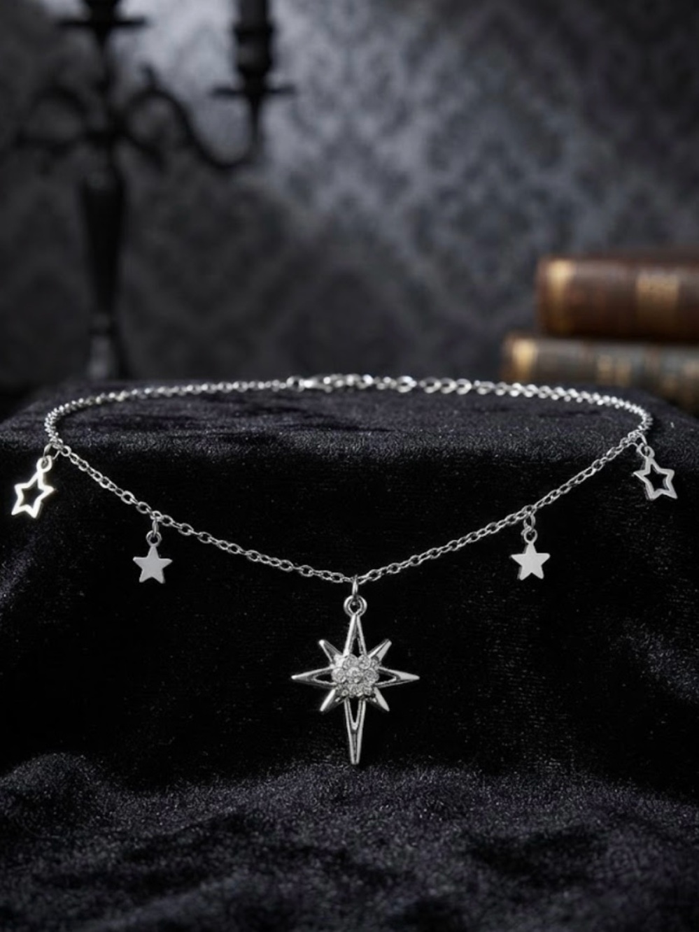 Hand Crafted Silver Star Charm Necklace